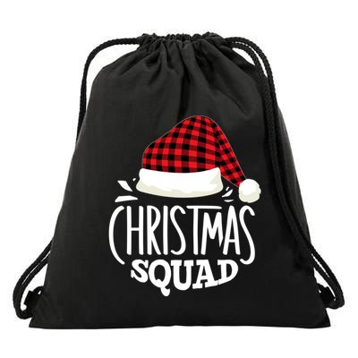 Christmas Squad Family Group Matching Christmas Pajama Party Drawstring Bag