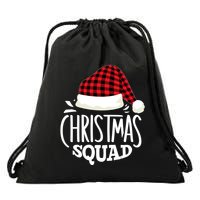 Christmas Squad Family Group Matching Christmas Pajama Party Drawstring Bag