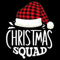 Christmas Squad Family Group Matching Christmas Pajama Party Drawstring Bag