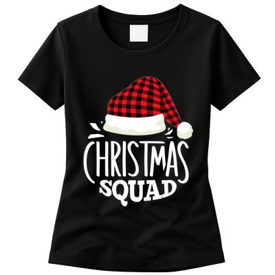 Christmas Squad Family Group Matching Christmas Pajama Party Womens T-Shirt