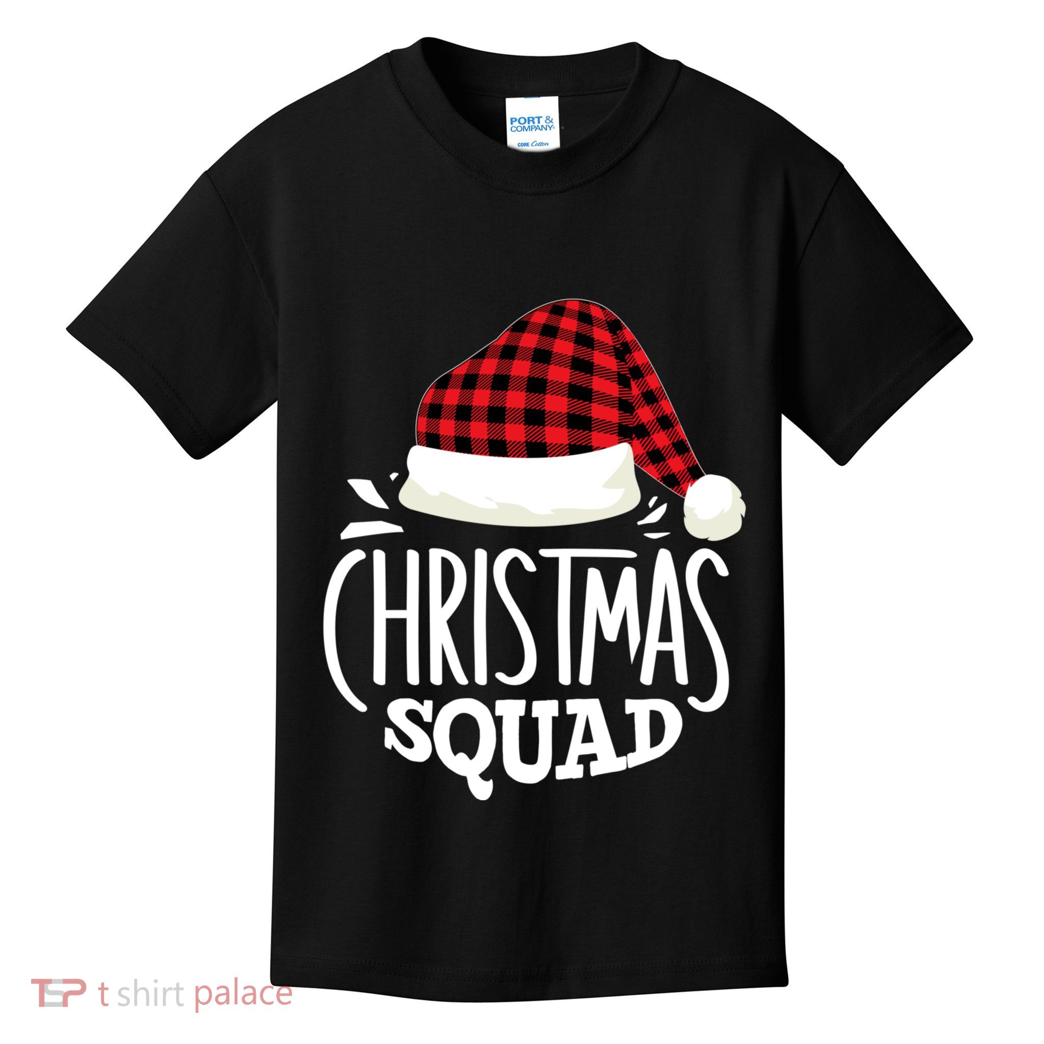 Christmas Squad Family Group Matching Christmas Pajama Party Kids T-Shirt
