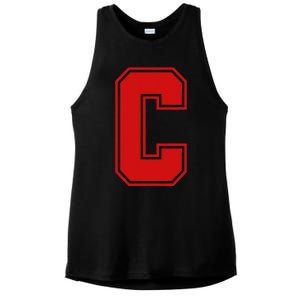 C School Fan Sports Teachers Students Ladies PosiCharge Tri-Blend Wicking Tank