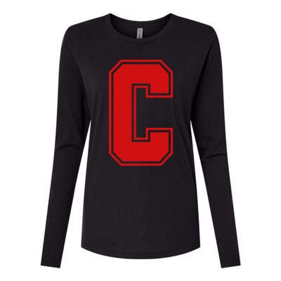 C School Fan Sports Teachers Students Womens Cotton Relaxed Long Sleeve T-Shirt