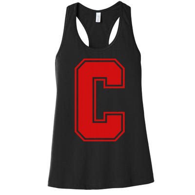 C School Fan Sports Teachers Students Women's Racerback Tank