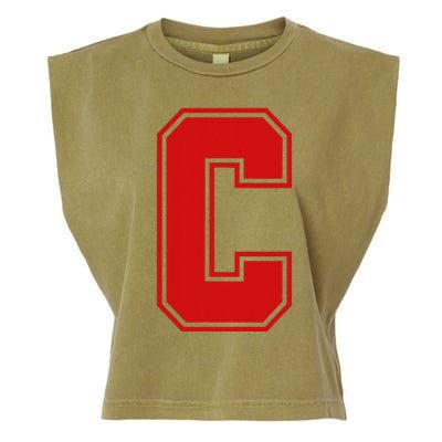 C School Fan Sports Teachers Students Garment-Dyed Women's Muscle Tee