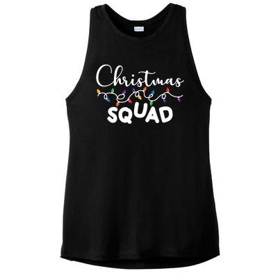 Christmas Squad Festive Cute Gift Ladies PosiCharge Tri-Blend Wicking Tank