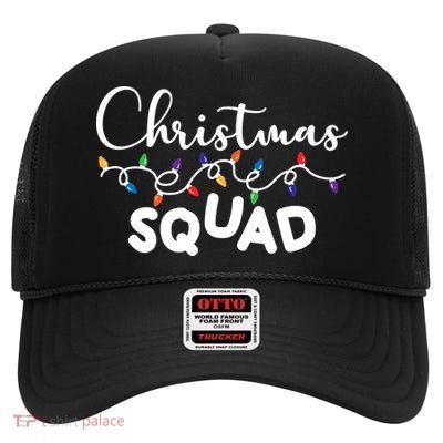 Christmas Squad Festive Cute Gift High Crown Mesh Back Trucker Hat