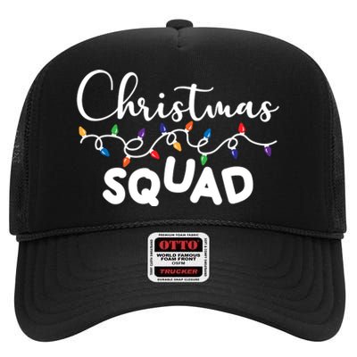 Christmas Squad Festive Cute Gift High Crown Mesh Back Trucker Hat