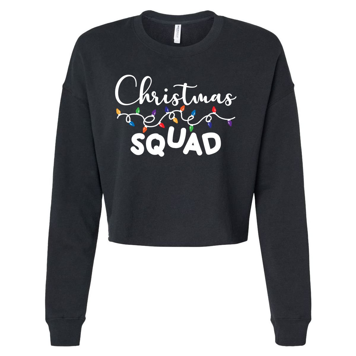 Christmas Squad Festive Cute Gift Cropped Pullover Crew