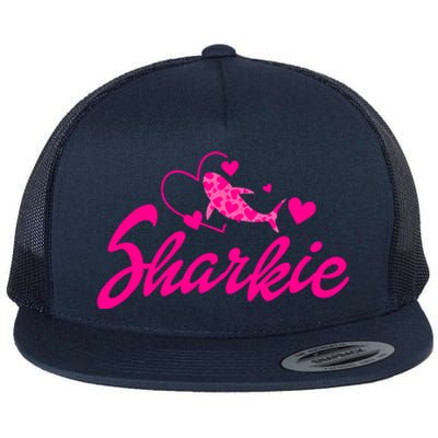 Cute Shark Funny Shark Flat Bill Trucker Hat