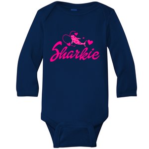 Cute Shark Funny Shark Baby Long Sleeve Bodysuit