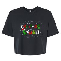 Christmas Squad Family Group Matching Shirts Funny Santa Elf Bella+Canvas Jersey Crop Tee