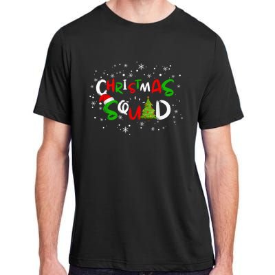 Christmas Squad Family Group Matching Shirts Funny Santa Elf Adult ChromaSoft Performance T-Shirt