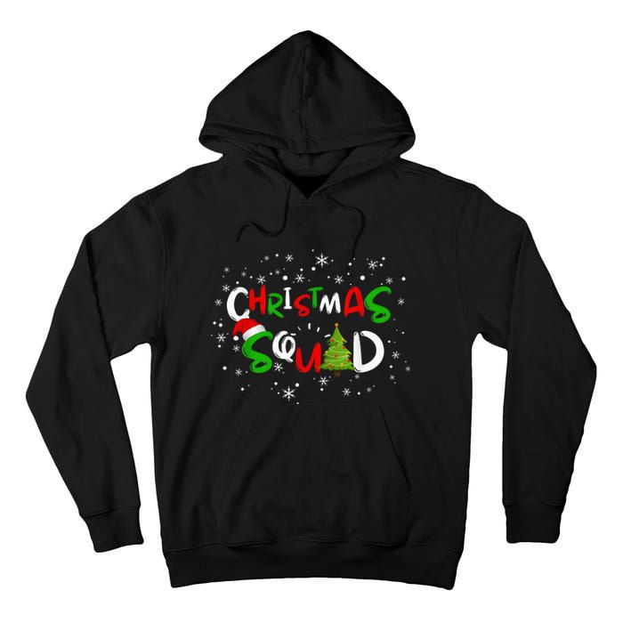 Christmas Squad Family Group Matching Shirts Funny Santa Elf Tall Hoodie