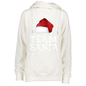 Christmas Squad Family Team Santa Matching Christmas Tree Gift Womens Funnel Neck Pullover Hood