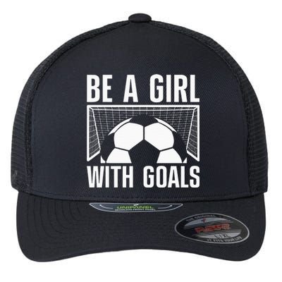 Cool Soccer Football Soccer Lovers Sayings Flexfit Unipanel Trucker Cap