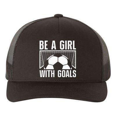 Cool Soccer Football Soccer Lovers Sayings Yupoong Adult 5-Panel Trucker Hat