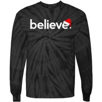 Christmas S For Women Believe Xmas Idea Tie-Dye Long Sleeve Shirt