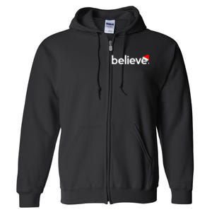 Christmas S For Women Believe Xmas Idea Full Zip Hoodie