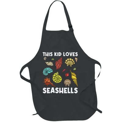 Cute Seashell For Seashell Collector Collecting Full-Length Apron With Pockets