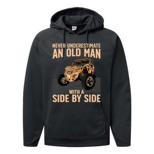 Cool SXS For Grandpa Dad Offroad UTV ATV SideBySide Performance Fleece Hoodie