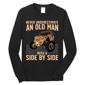 Cool SXS For Grandpa Dad Offroad UTV ATV SideBySide Long Sleeve Shirt