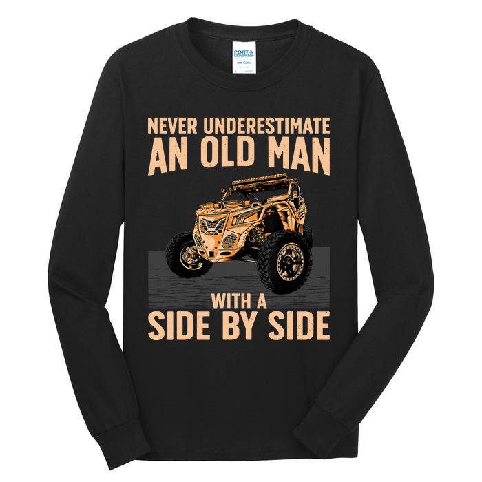 Cool SXS For Grandpa Dad Offroad UTV ATV SideBySide Tall Long Sleeve T-Shirt