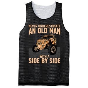 Cool SXS For Grandpa Dad Offroad UTV ATV SideBySide Mesh Reversible Basketball Jersey Tank