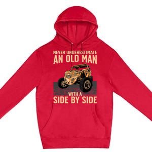 Cool SXS For Grandpa Dad Offroad UTV ATV SideBySide Premium Pullover Hoodie