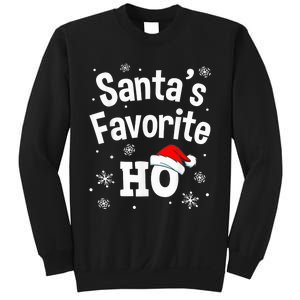 Christmas Santa's Favorite Ho Shirt, Adult Naughty Pajama Sweatshirt