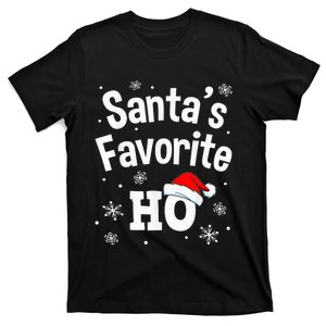 Christmas Santa's Favorite Ho Shirt, Adult Naughty Pajama T-Shirt