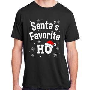 Christmas Santa's Favorite Ho Shirt, Adult Naughty Pajama Adult ChromaSoft Performance T-Shirt