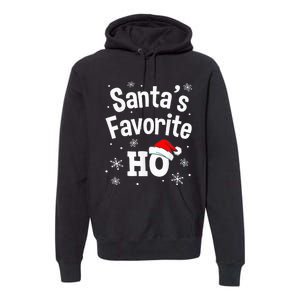 Christmas Santa's Favorite Ho Shirt, Adult Naughty Pajama Premium Hoodie