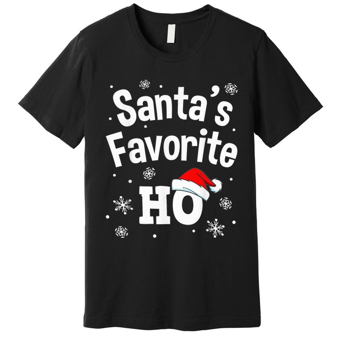 Christmas Santa's Favorite Ho Shirt, Adult Naughty Pajama Premium T-Shirt