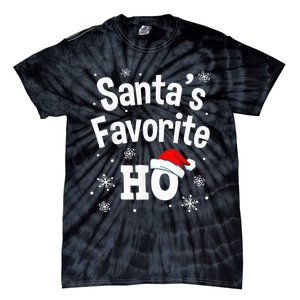 Christmas Santa's Favorite Ho Shirt, Adult Naughty Pajama Tie-Dye T-Shirt