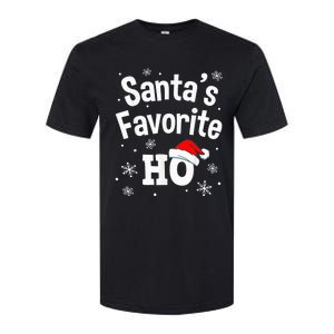 Christmas Santa's Favorite Ho Shirt, Adult Naughty Pajama Softstyle CVC T-Shirt