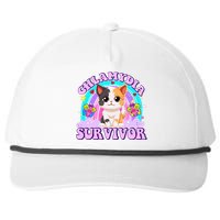 Chlamydia Survivor Funny Cat Sarcastic Inappropriate Snapback Five-Panel Rope Hat