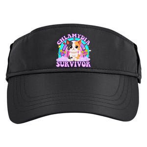 Chlamydia Survivor Funny Cat Sarcastic Inappropriate Adult Drive Performance Visor