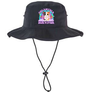 Chlamydia Survivor Funny Cat Sarcastic Inappropriate Legacy Cool Fit Booney Bucket Hat