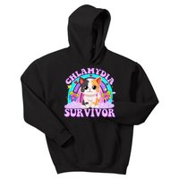 Chlamydia Survivor Funny Cat Sarcastic Inappropriate Kids Hoodie