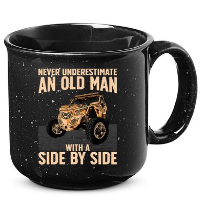 Cool SXS For Grandpa Dad Offroad UTV ATV SideBySide 15oz Campfire Ceramic Mug