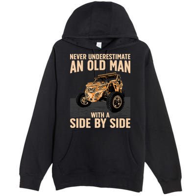 Cool SXS For Grandpa Dad Offroad UTV ATV SideBySide Premium Pullover Hoodie