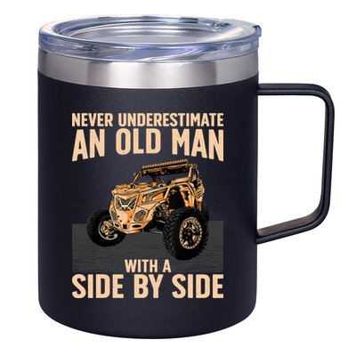 Cool SXS For Grandpa Dad Offroad UTV ATV SideBySide 12oz Stainless Steel Coffee Mug