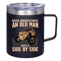 Cool SXS For Grandpa Dad Offroad UTV ATV SideBySide 12oz Stainless Steel Coffee Mug