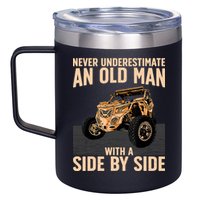 Cool SXS For Grandpa Dad Offroad UTV ATV SideBySide 12oz Stainless Steel Coffee Mug