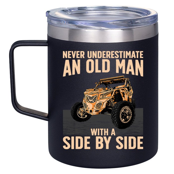Cool SXS For Grandpa Dad Offroad UTV ATV SideBySide 12oz Stainless Steel Coffee Mug