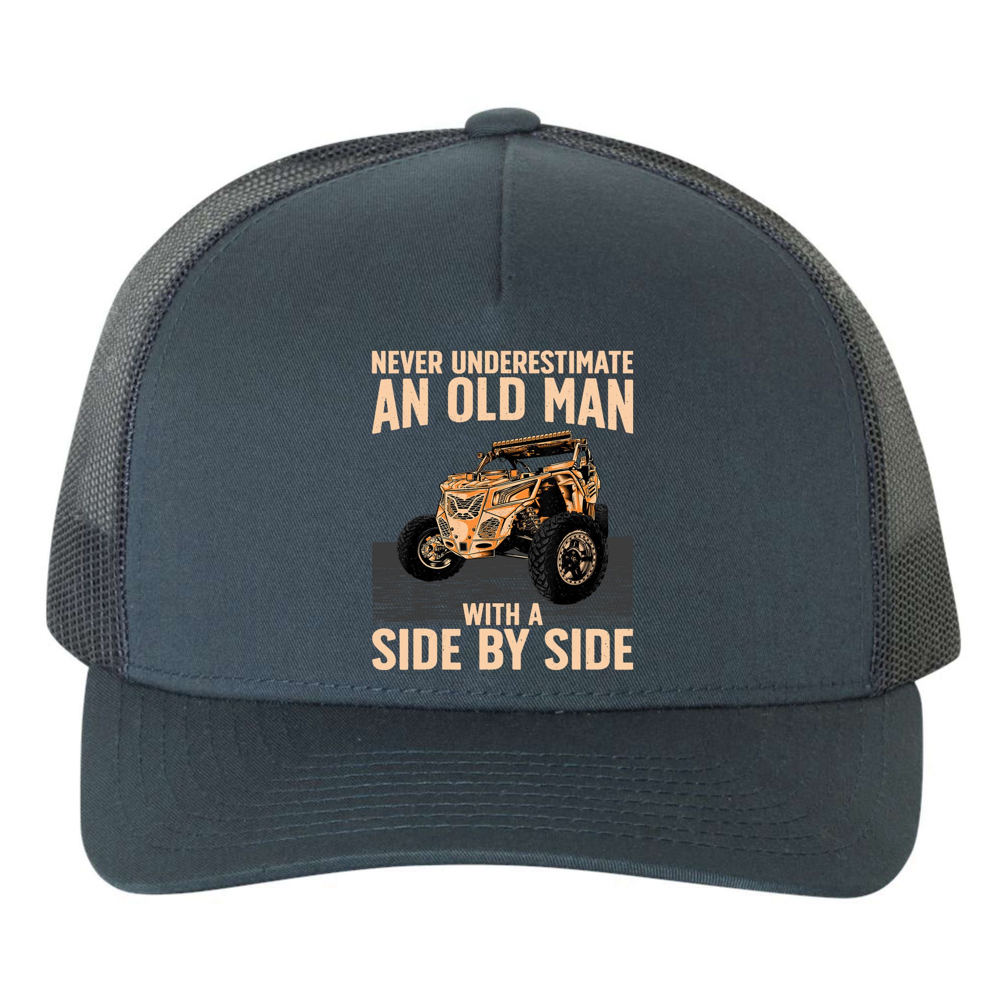 Cool SXS For Grandpa Dad Offroad UTV ATV SideBySide Yupoong Adult 5-Panel Trucker Hat