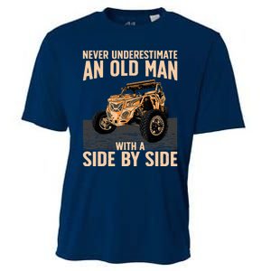 Cool SXS For Grandpa Dad Offroad UTV ATV SideBySide Cooling Performance Crew T-Shirt