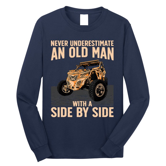 Cool SXS For Grandpa Dad Offroad UTV ATV SideBySide Long Sleeve Shirt