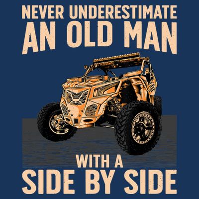 Cool SXS For Grandpa Dad Offroad UTV ATV SideBySide T-Shirt